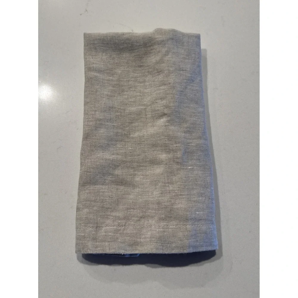Quince 100% Linen Napkin Light Beige Coastal Minimalist Replacement